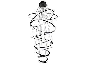 Люстра каскадная Loren 15211/S black glossy