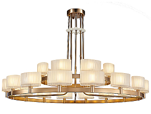 Люстра на штанге Jessica 4338+16/C new gold