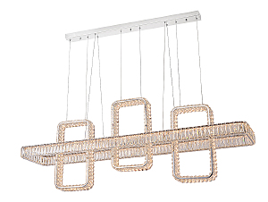 Подвесная люстра Crystal 2 8233+1N/S chrome