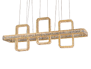 Подвесная люстра Crystal 2 8233+1N/S gold