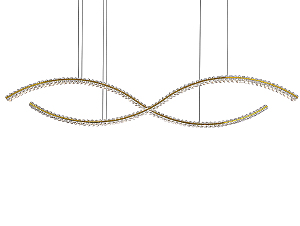 Светильник подвесной Crystal 8242N/160 gold