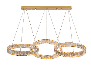 Подвесная люстра Crystal 8243N/S gold