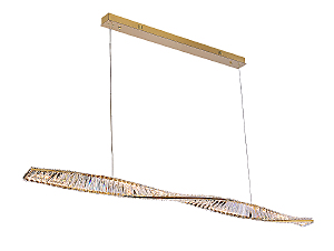 Светильник подвесной Crystal 8244N/160 gold