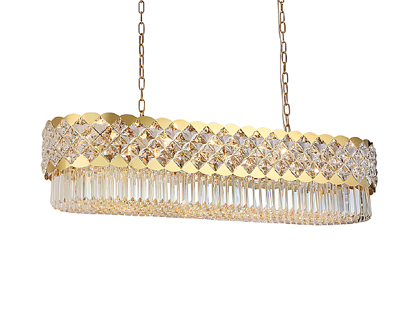 Подвесная люстра Ashley 8300/120 oval gold polished