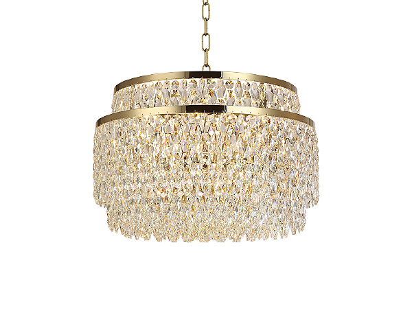 Подвесная люстра Tiffany 8530/60 C gold polished