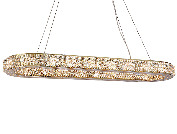 Подвесная люстра Melody 8560/100 C oval gold polished