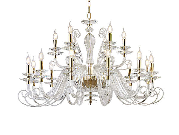 Подвесная люстра Annabelle 8576+12/C gold polished