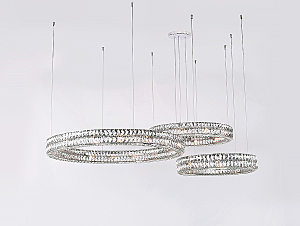 Аксессуар Elizabeth Потолочная чашка 10120 D15 2 горизон.кольца chrome