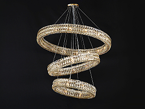 Аксессуар Elizabeth Потолочная чашка 10120 D15 3 вертик.кольца gold