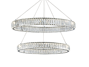 Аксессуар Crystal Потолочная чашка 8240 D25 2 вертик.кольца chrome