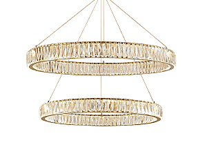 Аксессуар Crystal Потолочная чашка 8240 D25 2 вертик.кольца gold