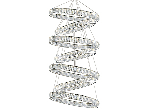 Аксессуар Crystal Потолочная чашка 8240 D40 7 вертик.колец chrome