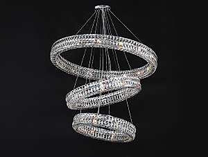 Аксессуар Elizabeth 2 Потолочная чашка 8550 D15 3 вертик.кольца chrome