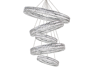 Аксессуар Elizabeth 2 Потолочная чашка 8550 D30 5 вертик.колец chrome