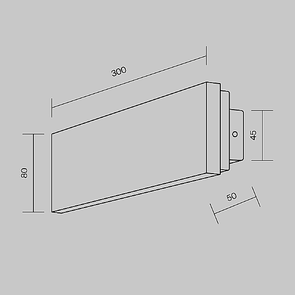 Настенный светильник Basic Texture MOD461WL-L8GRK