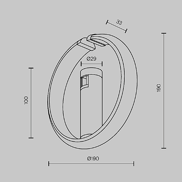 Трековый светильник Zero TR230-1-10W3K-BS