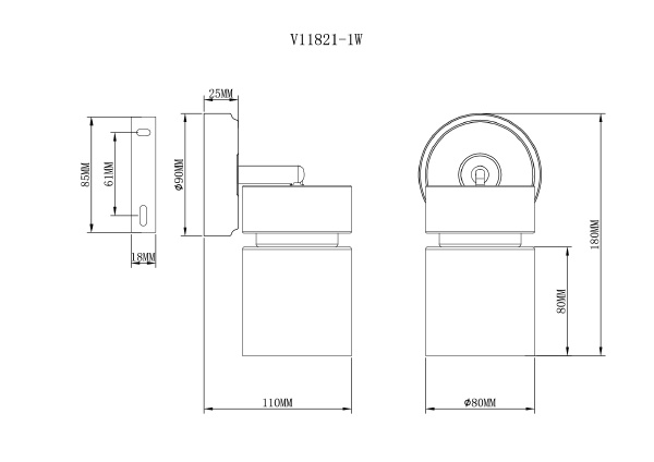 Светильник спот Almero V11821-1W