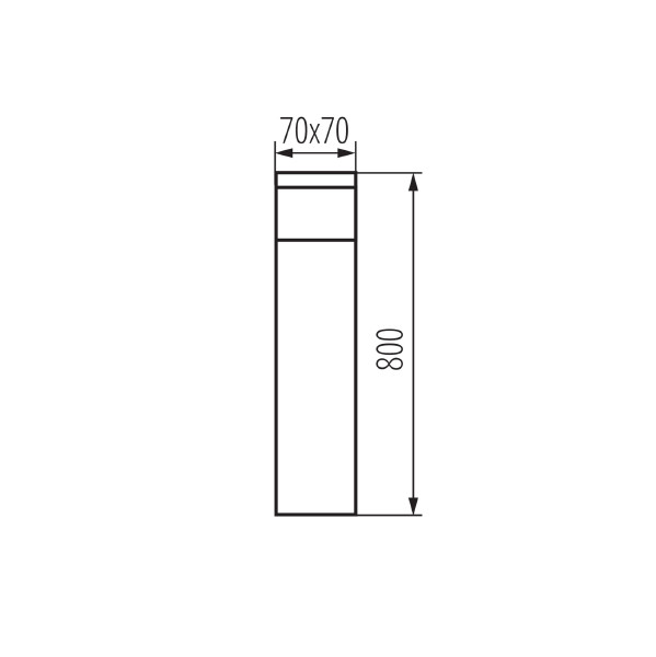 Уличный наземный светильник Dasten 38766