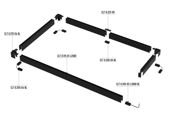 Шинопровод Space 220 CLT 0.115 01 L2000 BL