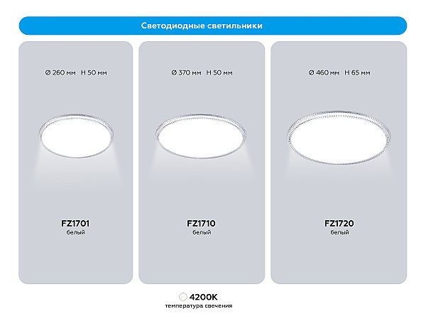 Светильник потолочный Design and Crystal FZ1701