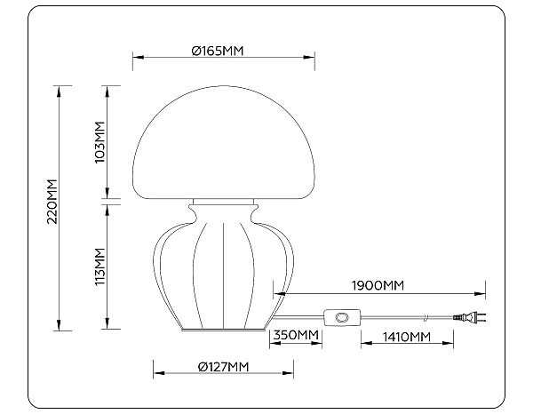 Настольная лампа Ceramo Modern LH53248