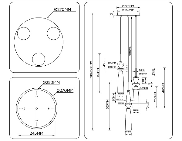Светильник подвесной Ceramo Modern LH75367
