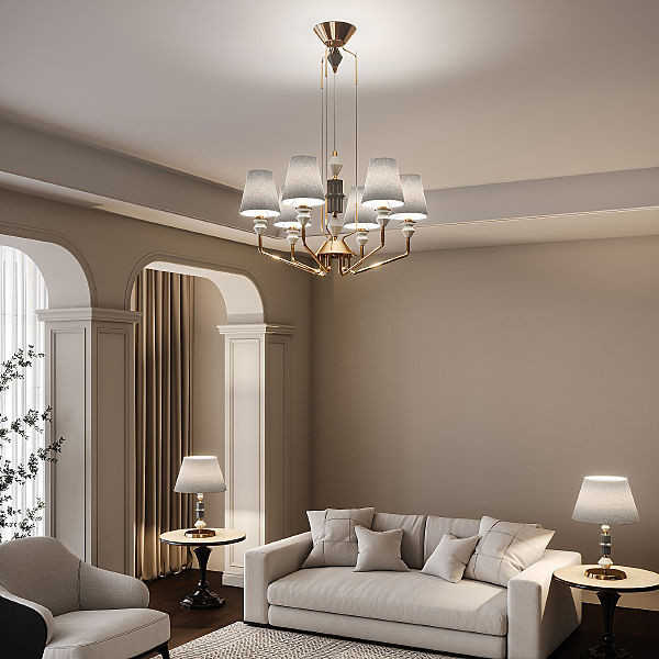 Подвесная люстра Olaria 101012/6 латунь Smart