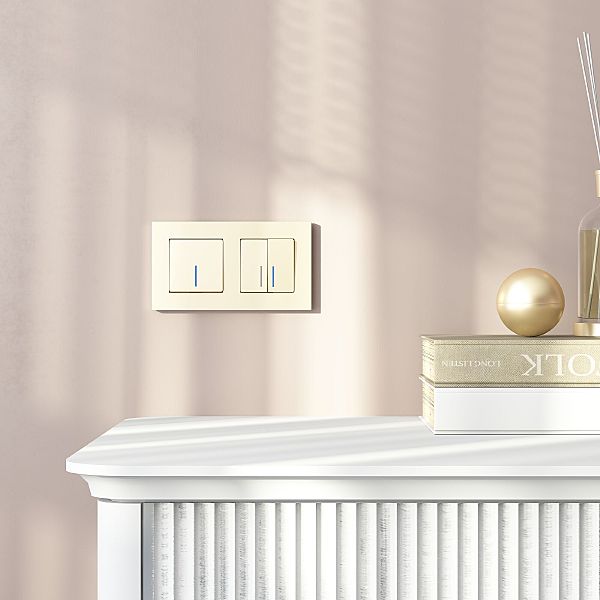 Рамка W0022911/ Рамка на 2 поста Slab (шампань софт)