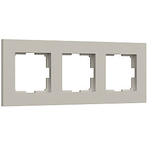 Рамка W0032917/ Рамка на 3 поста Slab (дымчатый софт)