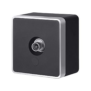 Розетка W5083034/ ТВ-розетка оконечная Gallant (черный с серебром)