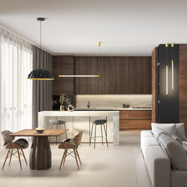 Светильник подвесной Origami DK6655-BK+SG