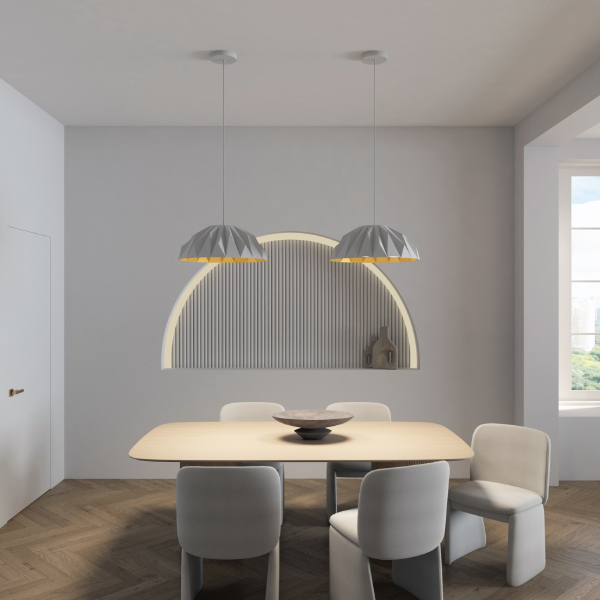 Светильник подвесной Origami DK6655-WH+SG