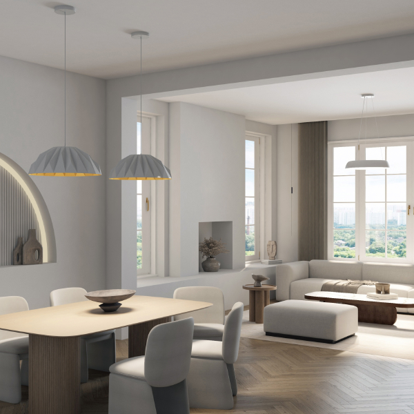 Светильник подвесной Origami DK6655-WH+SG