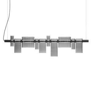 Светильник подвесной Dancing Glass 7312P black/smoky