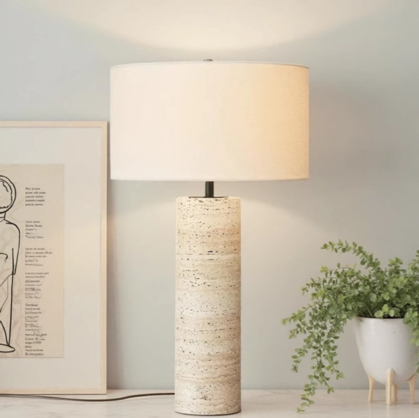 Настольная лампа Stone Table Lamp 5003T travertine