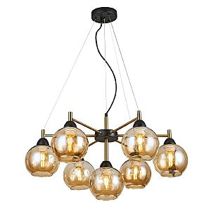 Подвесная люстра IMEX MD.9056-7-P-BK+COP