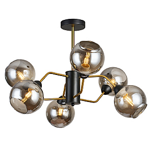 Потолочная люстра IMEX MD.9083-6-S-BK+COP