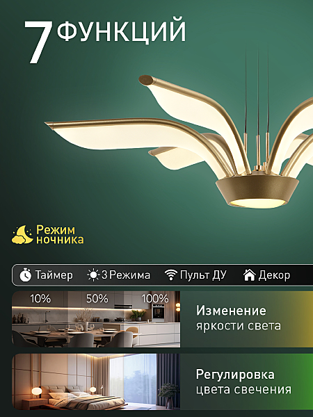 Подвесная люстра Euro HIGH-TECH LED LAMPS 82053