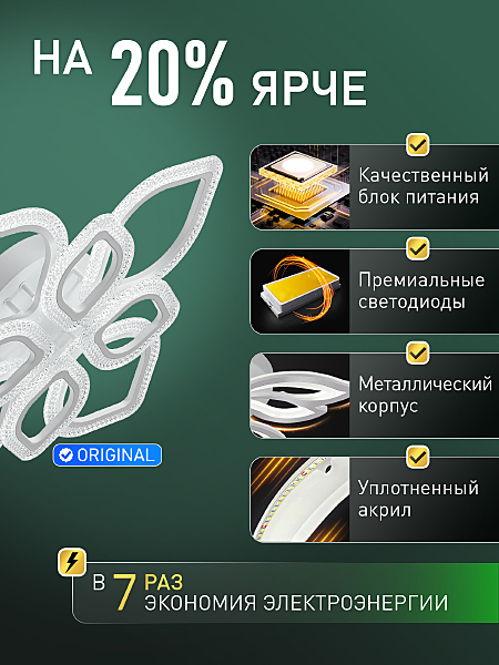 Потолочная люстра Rhombus LED LAMPS 81467