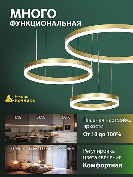 Подвесная люстра Oreol LED LAMPS 81476