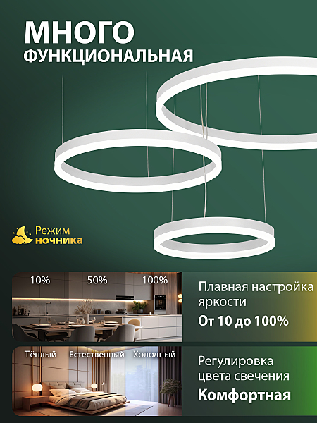 Подвесная люстра Oreol LED LAMPS 81477