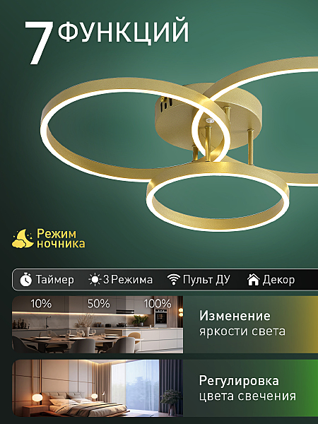 Потолочная люстра Modern Ii LED LAMPS 81480