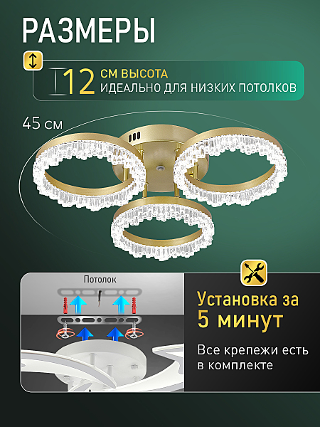 Потолочная люстра Day LED LAMPS 81484