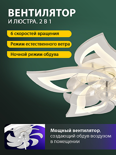 Потолочная люстра Ledfan LED LAMPS 81487