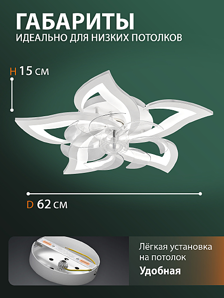 Потолочная люстра Ledfan LED LAMPS 81487