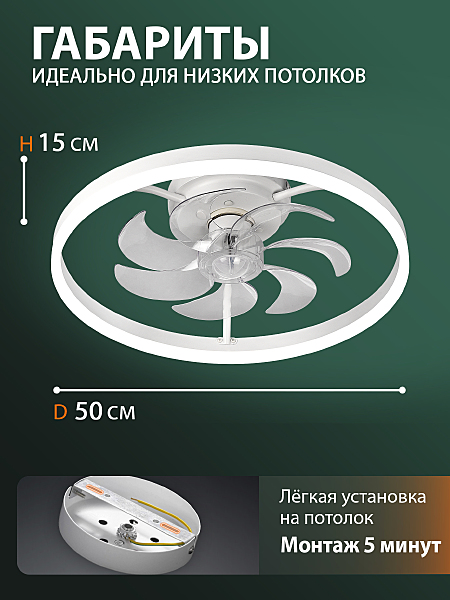 Потолочная люстра Ledfan LED LAMPS 81489