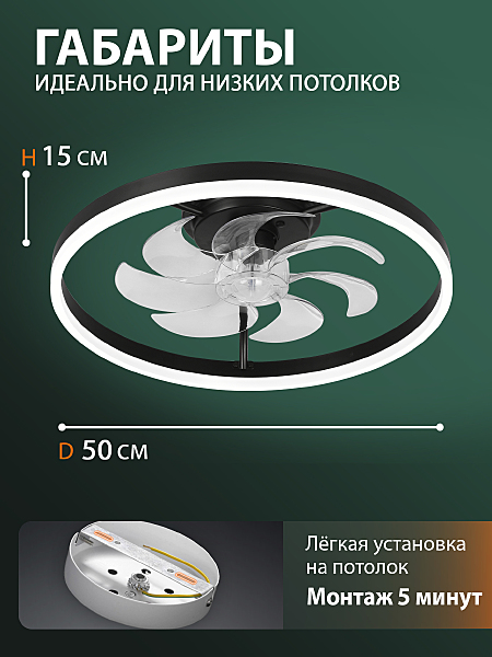 Потолочная люстра Ledfan LED LAMPS 81490