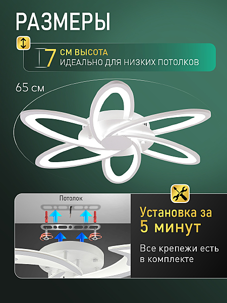 Потолочная люстра Led Lamps LED LAMPS 81497