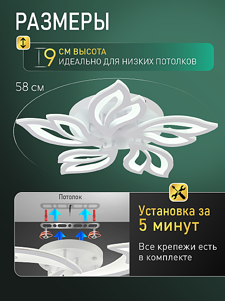 Потолочная люстра Sand Ii LED LAMPS 85001