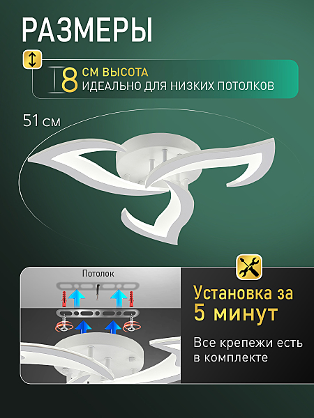 Потолочная люстра Olimp Ii LED LAMPS 85005